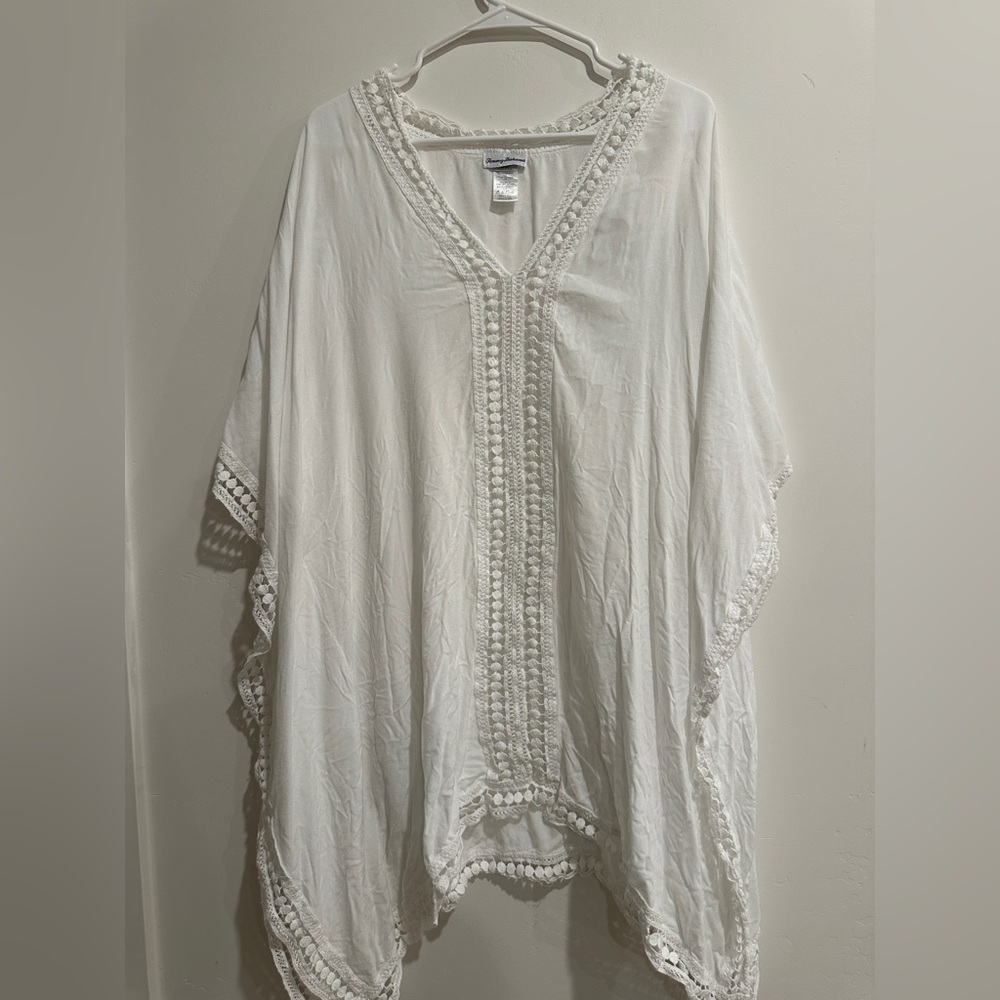 Tommy Bahama Lace Trim Tunic Swim Cover-Up